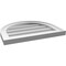 Ekena Millwork Round Top Surface Mount PVC Gable Vent w/ 2"W x 1-1/2"P Brickmould Frame, 20"W x 16"H GVPRT20X1602SN - alternate 2
